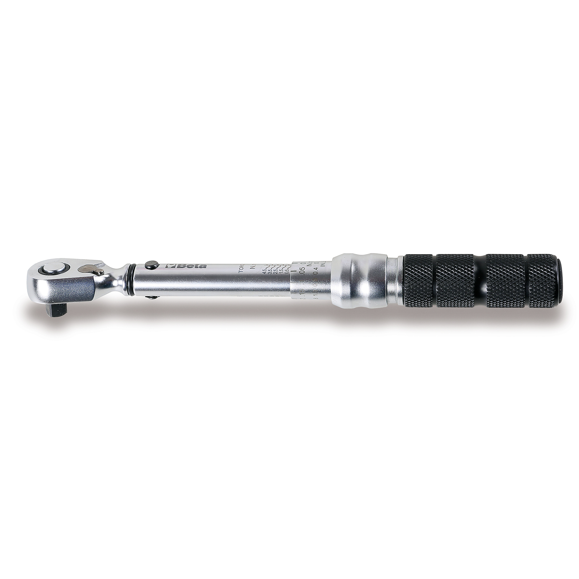 Beta 605E/5 1/4" Drive Click-type Torque Wrench with Reversible Ratchet, 1-5 Nm, Tightening Torque Accuracy: ± 6%